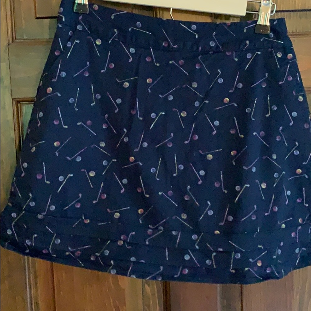 Golf skort navy blue